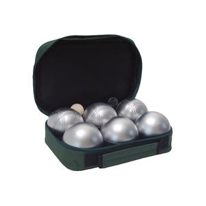 Juego <span class=keywords><strong>de</strong></span> 6 bolas <span class=keywords><strong>de</strong></span> <span class=keywords><strong>petanca</strong></span> <span class=keywords><strong>de</strong></span> plata con chorro <span class=keywords><strong>de</strong></span> arena <span class=keywords><strong>de</strong></span> acero para uso en exteriores con <span class=keywords><strong>bolsa</strong></span> <span class=keywords><strong>de</strong></span> <span class=keywords><strong>petanca</strong></span> personalizada - Product Image 1