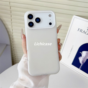 Lichicase fábrica al por mayor funda de teléfono a prueba de caídas para <span class=keywords><strong>Samsung</strong></span> A26 A36 A56 A17 funda trasera de Color sólido Simple - Product Image 3