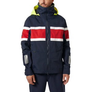Giacca da Vela con Cappuccio per Uomo, Blu Navy, Rosso e Bianco, Impermeabile e Antivento, per Regate Offshore e Crociere Costiere - Product Image 3