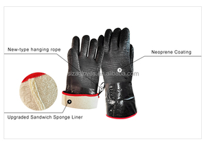 Gants de <span class=keywords><strong>barbecue</strong></span> en néoprène ignifuge résistant aux hautes températures, résistant à la <span class=keywords><strong>chaleur</strong></span> du four, ignifuge et <span class=keywords><strong>anti</strong></span>-huile - Product Image 3