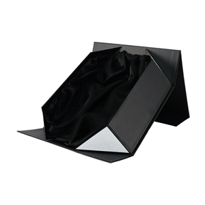 Boîte cadeau personnalisée haut de gamme en matériaux recyclés écologiques avec fermeture magnétique robuste, insert en satin et pelliculage mat pour - Product Image 1