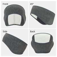 Bandeau polaire chauffe-oreilles épais pour homme, idéal pour l'hiver, la moto et le ski, avec logo Earwarmer, pour la protection contre le froid