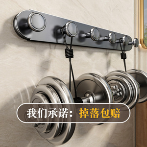 Colgador de puerta con ventosa de alta resistencia con 6 ganchos, diseño moderno para almacenamiento en la entrada del baño, instalación sin taladro - Product Image 3