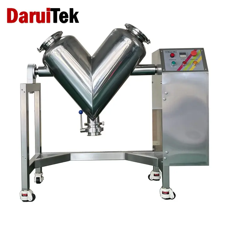 High efficiency new design V shape mixing machine for food production with unique technology