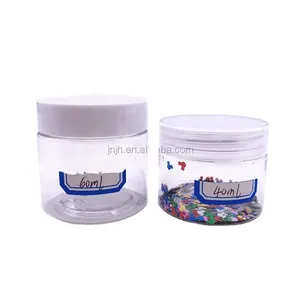 cheap wholesale glitter plastic jar with lids/round plastic jar 5g 10g 15g 20g