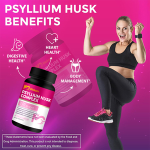 Private Label Orgânico <span class=keywords><strong>Psyllium</strong></span> Husk Cápsulas <span class=keywords><strong>Psyllium</strong></span> Husk Extract Cápsulas Peso Totalmente Personalizável & Suporte De Fibra Digestiva - Product Image 4