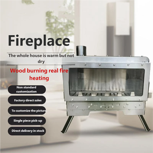 Caminetto a <span class=keywords><strong>Legna</strong></span> Autonomo per Casa e Piccola Stufa Riscaldante per Pensioni - Product Image 3