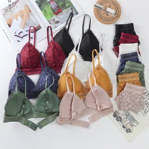 Di alta Qualità Della Biancheria Intima Sexy Imbottito <span class=keywords><strong>In</strong></span> <span class=keywords><strong>Pizzo</strong></span> <span class=keywords><strong>Triangolo</strong></span> Delle Signore Reggiseni e Mutandine - Product Image 2