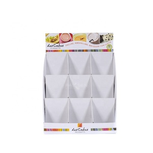 Custom Food Promotion POS Cardboard <b>Counter</b> Top Retail Display Rack With Pockets for Snacks - Product Image 3