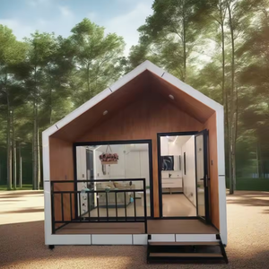 Casa Prefabricada Triangular, Casa Prefabricada en Forma <span class=keywords><strong>de</strong></span> A, <span class=keywords><strong>Casas</strong></span> Pequeñas Listas para Enviar para Apartamentos o Cabañas - Product Image 1