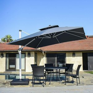 3*3 алюминиевый сплав полюс уличный боковой столб Ресторан Римский зонтик открытый сад зонтик - Product Image 5