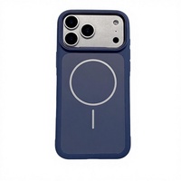 Étui de téléphone de luxe, design animal, couleur contrastée, toucher mat, magnétique, couverture intégrale, anti-chute, étui de protection pour 17 Pro Max