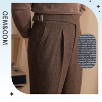 Tissu en laine sur mesure en gros, tissu doux et confortable en laine mélangée à de l'acétate synthétique pour pantalons de mode, uniformes, costumes