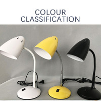 Lampe de Table d'étude en fer à Base en forme de coquille pour bureau d'étude lampe de Table Design classique lampe de bureau moderne E27 lampe de bureau en métal ABS