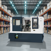 Tour CNC robuste à lit incliné automatique avec tourelle porte-outils et commande Fanuc 8t/12t