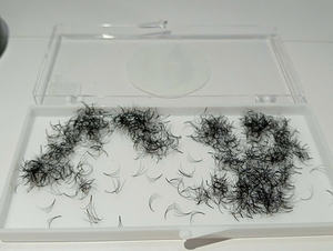 NQ 2025 Wholesale High Quality Natural Soft <b>Individual</b> <b>Eyelash</b> Extensions Synthetic Hair Fan <b>Eyelashes</b> Natural Long Custom - Product Image 2