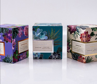 Emballage en carton écologique pour bougies chauffe-plat et bougies coniques, avec insert et couvercle, en matériaux recyclés, personnalisable avec logo, design compétitif