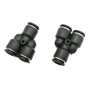 Pneumatic Connector Tee Union <strong>Push</strong> <strong>in</strong> <strong>Fitting</strong> for Air Pipe Joint OD 4 6 8 10 12 16MM Pneumatic <strong>Fittings</strong> PY - Product Image 1
