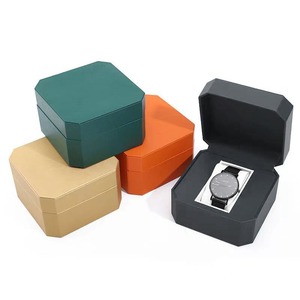 Wholesale Custom Logo PU Leather Jewelry & Watch Packaging Storage <b>Gift</b> Boxes with Customized Color and Round Corner - Product Image 3