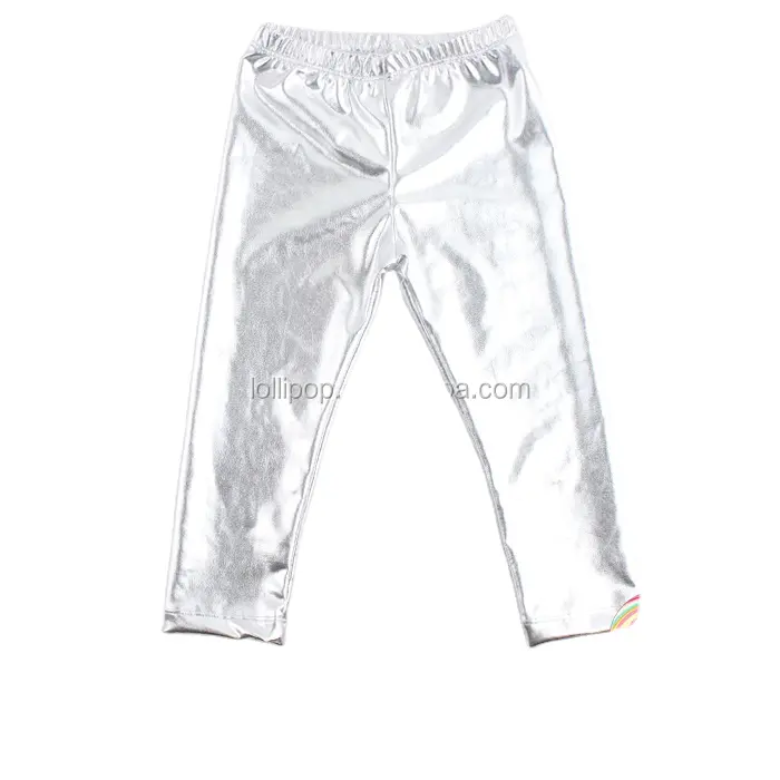 Wholesales Classic New arrival multi color cool girls fancy grey fancy pants leggings shiny sparkle baby girl pants
