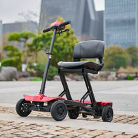 Scooter de Movilidad Eléctrico Plegable Automático de 4 Ruedas, Scooter de Movilidad Eléctrico de Viaje para Adultos
