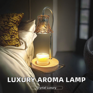 Calentador de Velas Eléctrico de Lujo para Mesita de Noche con Aroma a Madera y Velas Perfumadas Rosas - Venta al por Mayor - Product Image 2