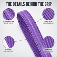 Bande élastique antidérapante en silicone 10 mm, sangle d'épaule en polyester et élasthanne pour soutien-gorge de sport et lingerie, bande de tissage très extensible