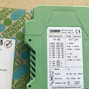 ฟีนิกซ์คอนแทค MCR-VDC-UI-B-DC เครื่องส่งสัญญาณวัดแรงดันไฟฟ้า 24V DC อินพุตเอาต์พุต - Product Image 3