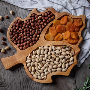 Vassoio piatto piatto all'ingrosso personalizzato foglia d'acero caramella frutta dolce torta - Product Image 5