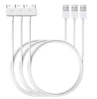 Cable de Carga y Sincronización de Datos USB de 30 Pines OEM para iPhone 4/4s, iPad 3/2/1, iPod Classic, Touch, Cámara y Computadora