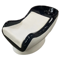 Promotion Populaire : Lit de lavage capillaire simple avec bac intégré et chaise pour salon de coiffure et barbier