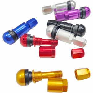Bouchons d'air de tige de <span class=keywords><strong>valve</strong></span> de pneu universel Accessoires pneumatiques en aluminium Valves de <span class=keywords><strong>course</strong></span> Tubeless antidéflagrantes en alliage modifiées - Product Image 5