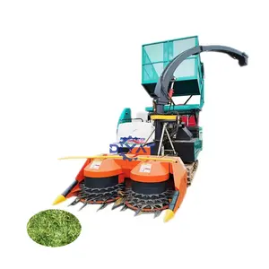 Colheitadeira de silagem de grama máquina de corte de palha de milho verde