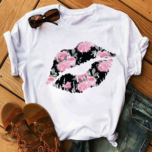 Camisetas <span class=keywords><strong>de</strong></span> cuello redondo recortadas para chicas con diseño <span class=keywords><strong>de</strong></span> <span class=keywords><strong>boca</strong></span> <span class=keywords><strong>de</strong></span> lentejuelas personalizadas, Camisetas básicas con estampado gráfico <span class=keywords><strong>de</strong></span> labios <span class=keywords><strong>de</strong></span> beso para <span class=keywords><strong>mujer</strong></span> <span class=keywords><strong>de</strong></span> peso pesado a la moda - Product Image 6