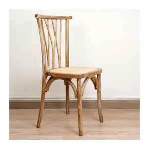 Wholesale Solid Wood Botanica Chairs with Woven Rattan Seat for Commercial <strong>Banquet</strong> and Hotel Dining - Product Image 1