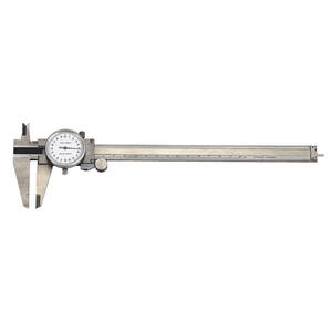 Calibrador de Dial Fervi 0-150 mm de Acero Inoxidable, Herramienta de Medición de Precisión - Product Image 1