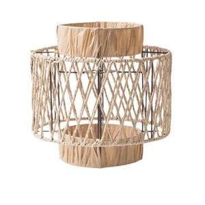 Chinese Style Pendant Light Paper <b>Rope</b> Lampshade E27 Round Incandescent Bulb Switch Control Living Room <b>Lighting</b> - Product Image 5