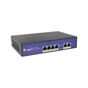 Switch di Rete PoE Gratuito 10/100Mbps con 4 Porte PoE e 2 Porte Uplink RJ45, Supporta 10M/250M + <span class=keywords><strong>VLAN</strong></span> Porta - Product Image 1