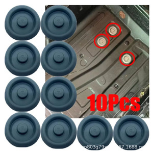 Couvercle de protection en silicone noir pour compartiment de roue de secours Volkswagen, 10 pièces, pour Passat Bora Lavida Tiguan - Product Image 1