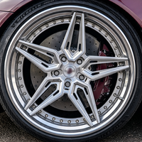 Jantes forgées sur mesure en 2 parties à déport profond 5x114.3 5x120 5x112 19-24 pouces en alliage brossé pour M5 M8 X5 C8 SF90 992 GTS RS6 RS7