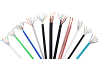 Harga pabrik kabel jaringan kabel UTP Cat6 warna biru 300m 23/24AWG CCA Cat6 Lan kabel untuk Internet