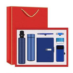 Juego de Regalo de Lujo Corporativo: Mini Paraguas de Acero Inoxidable, Cuaderno y Bolígrafo, para Negocios, Comercio, Cumpleaños y Regalos de Bienvenida - Product Image 1