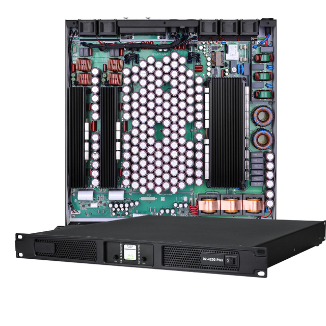 Professional 2 Channels Class D 4200 Watt 1U Digital Amplifier Conference Audio System Power Amplifier