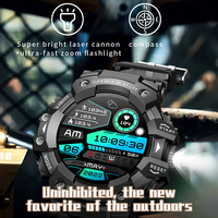 Reloj Inteligente Deportivo LC21 para Hombre con Pantalla TFT, Resistente al Agua IP68, Linterna con Zoom, Brújula, Multifuncional, Llamadas Bluetooth
