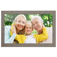 Cadre photo numérique Grand cadre photo numérique 21.5 "avec écran tactile 1920 IPS Full HD, 32 Go WiFi Smart Frame Wall Mountable
