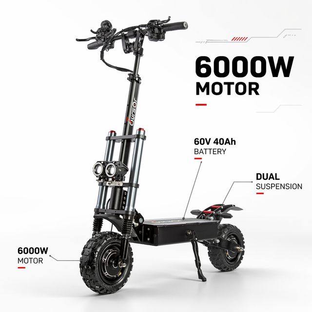 TOURSOR E5B 6000W Dual Motor Off-Road Electric Scooter 90KM/H 60V40AH Long Range Racing E-Scooter EU Warehouse Fast Delivery