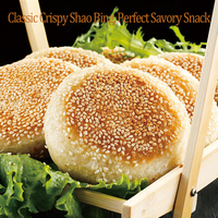 Pâtisserie chinoise faite à la main prête à consommer, salée et sucrée, au sésame, Shao Bing, pain plat pour le petit-déjeuner, HACCP, OEM, ODM