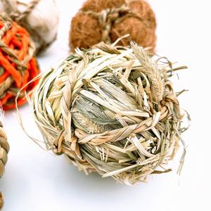Dancing Paws – Nouvelle balle à mâcher écologique résistante en herbe de lapin, balle moléaire pour cochon d'Inde, perroquet, balle aquatique en paille, jouet pour <span class=keywords><strong>hamster</strong></span> - Product Image 5