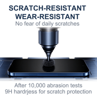 Film de protection d'écran avec plateau d'alignement pour iPhone 18 Series, installation facile, film de protection d'écran en verre trempé 9H