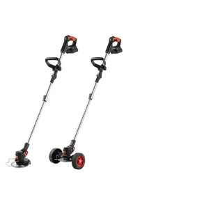 Tondeuse à gazon électrique sans fil - Portable et pliable avec bac de ramassage d'herbe, hauteur de coupe maximale de 4 pouces, puissance de 1800 W pour usage domestique - Product Image 1